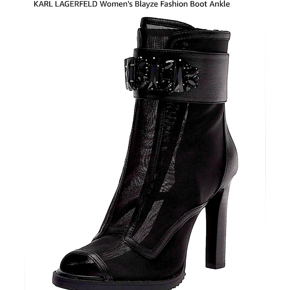 Karl Lagerfeld “Blayze” black booties